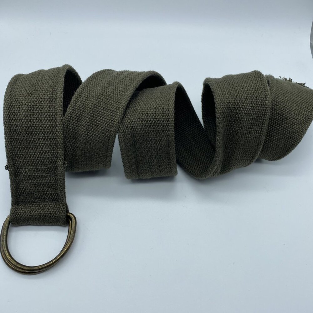 Unbranded Green D-Ring Belt Men's Size 40 End to End 48"
